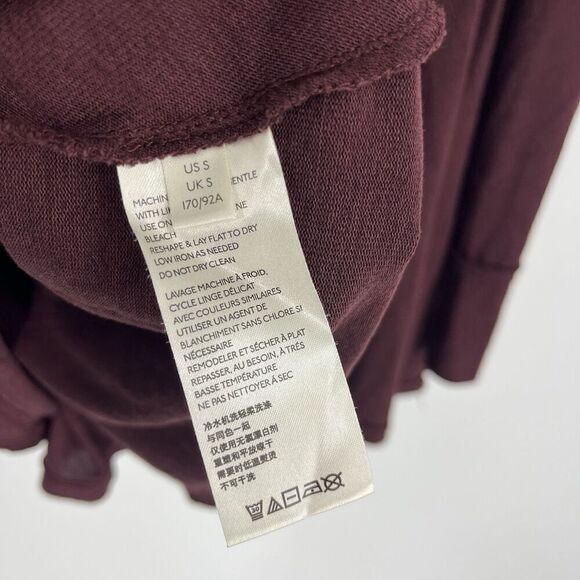 Free People Top Size Small Womens Forever Your Girlfriend Garnet Babydoll Shirt - Picture 7 of 8